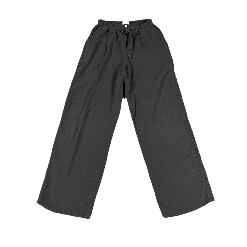ARITZIA Little Moon Black Airplush Cotton Gauze Sail Pants | X-small Beachy